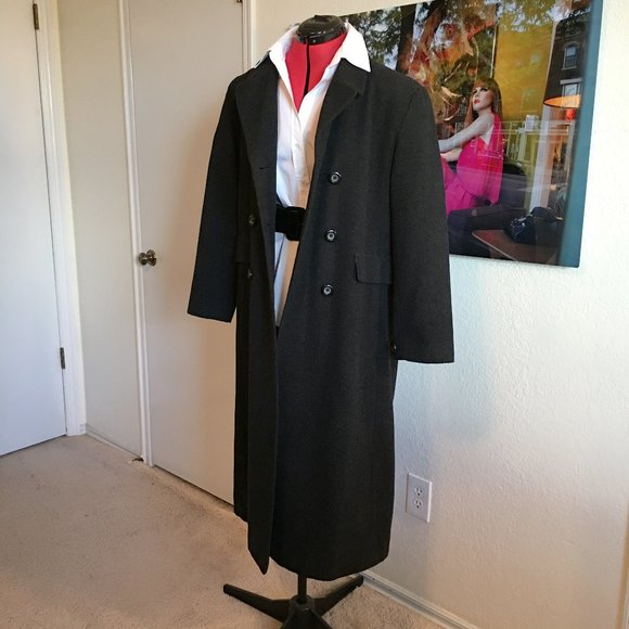 Andrea Brem New York Jackets & Blazers - CLOSING STORE! Vintage Andrea Brem New York 80% Wool Charcoal Gray Maxi Coat